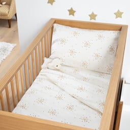 Cotton Percale Baby's Fitted Sheet with 17cm Flap - thumbnail 2