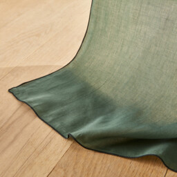 Halka 100% Organic Washed Cotton Voile Sheer Curtain Panel - thumbnail 4