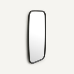 Orion Rectangular Mirror in Solid Oak, H110cm - thumbnail 3