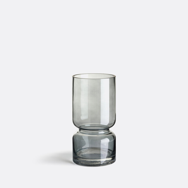 Sinao 22cm High Smoked Glass Vase - image 1