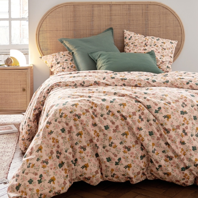 Callas Floral 100% Washed Cotton Duvet Cover