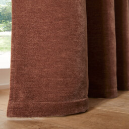 Calda Curtain in Velvet Look Chenille with Eyelets - thumbnail 3