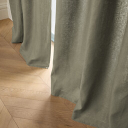 Private Curtain in Lined Washed Linen with Concealed Tabs - thumbnail 2