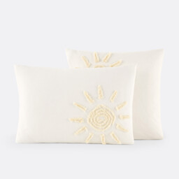 Melenaos Tufted Cotton Pillowcase