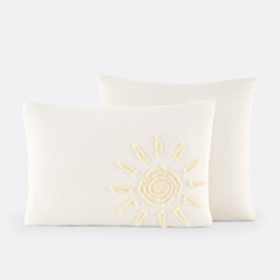 Melenaos Tufted Cotton Pillowcase - thumbnail 2