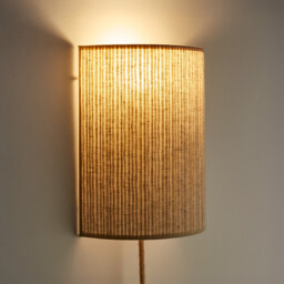 Jakoma Wall Light in Pleated Linen H25cm - thumbnail 2