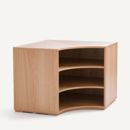 Evoria Oak Veneer Low Corner Unit For Mix and Match Wardrobe - thumbnail 1