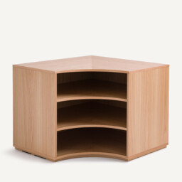 Evoria Oak Veneer Low Corner Unit For Mix and Match Wardrobe - thumbnail 3