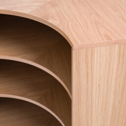 Evoria Oak Veneer Low Corner Unit For Mix and Match Wardrobe - thumbnail 4