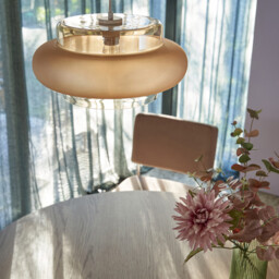Triana 40cm Diameter Coloured Glass Ceiling Light - thumbnail 2