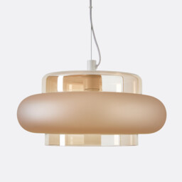 Triana 40cm Diameter Coloured Glass Ceiling Light - thumbnail 1