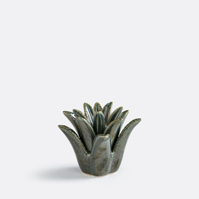 Tropia Ceramic Palm Candle Holder, Height 14.3cm - image 1