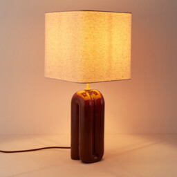 Malo Ceramic & Linen Table Lamp - thumbnail 3