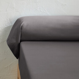 Scenario Plain Organic Cotton Percale Bolster Pillowcase - thumbnail 1