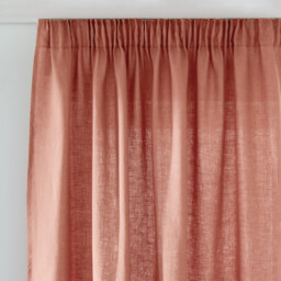 Onega Washed Linen Curtain with Pencil Pleat and Wave