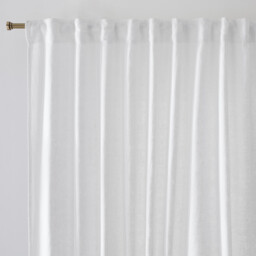 Elba Linen Light-Filtering Curtain with Pencil Pleat Or Wave