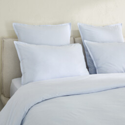 Sabbal Washed Cotton Percale 300 Thread Count Pillowcase - thumbnail 4