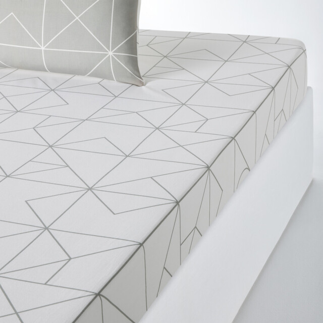 Vidmey Geometric Cotton Fitted Sheet - image 1