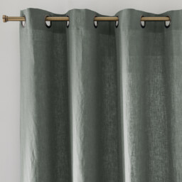 Onega Washed Linen Curtain with Eyelets - thumbnail 1