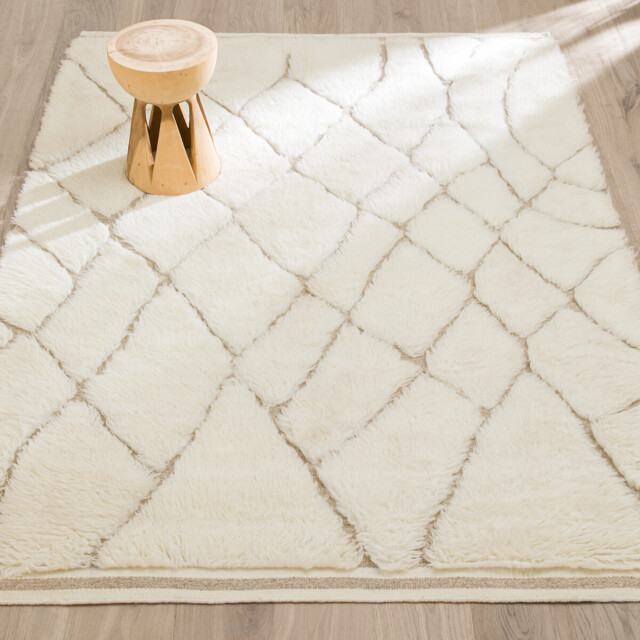 Djurdi Hand-Knotted Wool Berber Rug - image 1