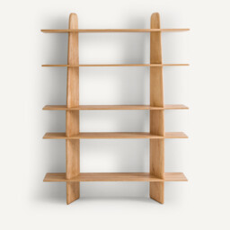 Iloss Solid Oak Bookcase - thumbnail 3