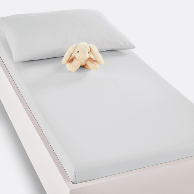 Scenario Cot Fitted Sheet in Plain Cotton - image 1
