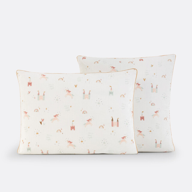 Unicorn Castle 100% Cotton Pillowcase