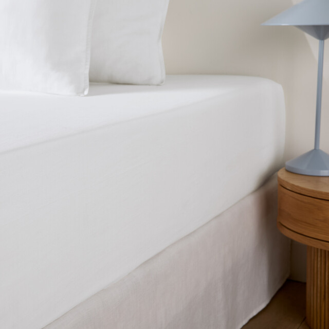 Scenario 30cm Plain Washed Cotton Fitted Sheet - image 1