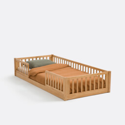 Spidou Solid Pine Floor Bed - thumbnail 1