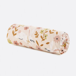 Baby's Floral Rabbit Fitted Sheet in Organic Cotton - thumbnail 2