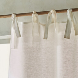 Colin Linen Curtain with Tie Top - thumbnail 2