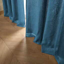 Colin Linen Lined Curtain with Tab Top - thumbnail 3