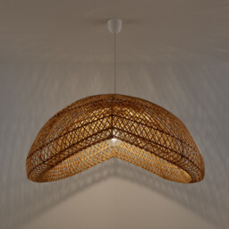Kirana 81cm Diameter Rattan Ceiling Light - thumbnail 3