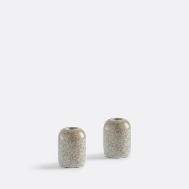 Reactive Enamel Candle Holders, Set of 2, Alta - image 1