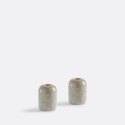 Reactive Enamel Candle Holders, Set of 2, Alta - thumbnail 1