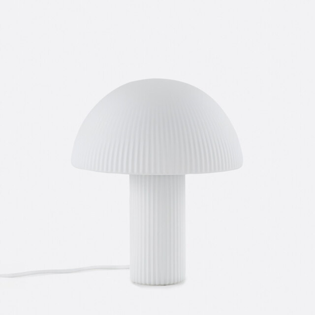 Loulou Mushroom Lamp in Streaked Opaline Glass H29cm - image 1