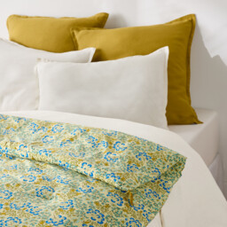Hanoi Floral Print Washed Cotton Quilted Quilt - thumbnail 3