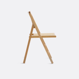 Rivia Folding Chair in Beech and Cane - thumbnail 3