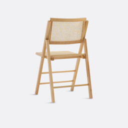 Rivia Folding Chair in Beech and Cane - thumbnail 4