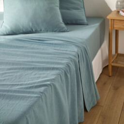 Marnie Flat Sheet in Washed Cotton/Linen - thumbnail 2