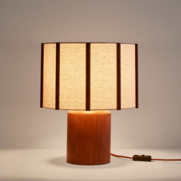 Vintela Rubber/Linen Table Lamp - thumbnail 3