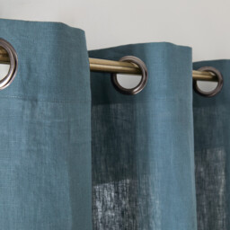 Onega Washed Linen Radiator Curtain with Eyelets - thumbnail 3