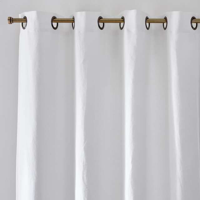 Onega Washed Linen Blackout Curtain with Eyelets - image 1