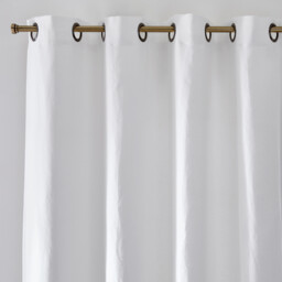 Onega Washed Linen Blackout Curtain with Eyelets - thumbnail 1
