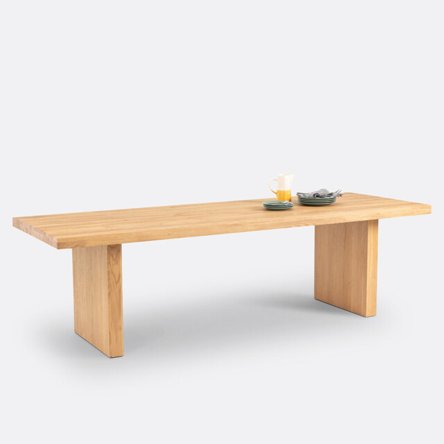 Vova 8-10 Seater Dining Table in Solid Oak - image 1