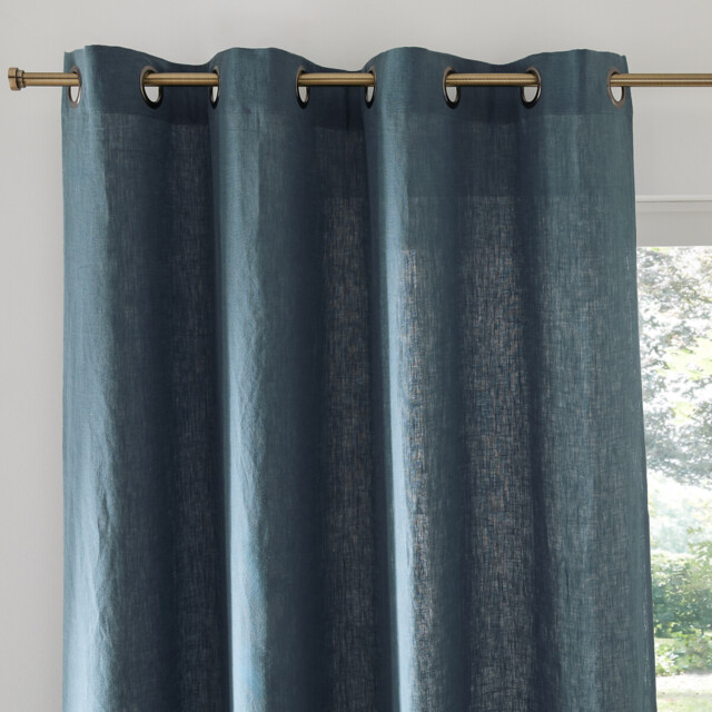 Onega Washed Linen Curtain with Eyelets - image 1