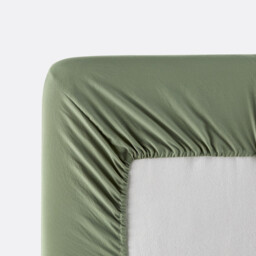 Washed Recycled Polyester Microfibre Fitted Sheet with 30cm Flap - thumbnail 4