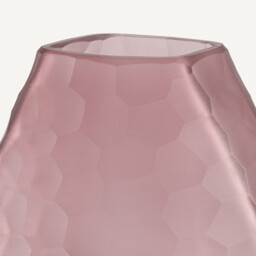 Zenka Vase in Burgundy Frosted Glass - thumbnail 3