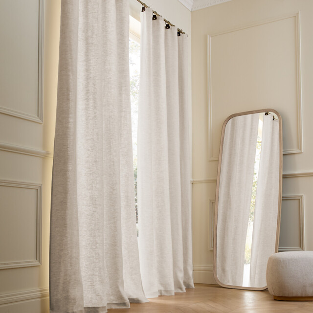 Private Lined Washed Linen Curtain - image 1