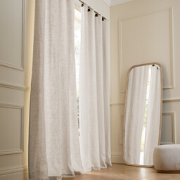 Private Lined Washed Linen Curtain - thumbnail 1